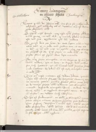 Johannes Eck : Errores Lutheranorum in oblatis schedis