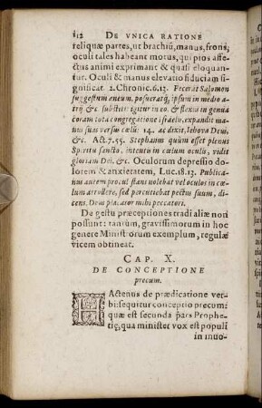Cap. X. De Conceptione precum