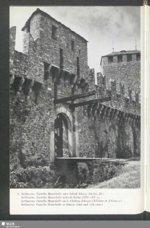 Bellinzona. Castello Montebello oder Schloß Schwyz (14./15. Jh.)