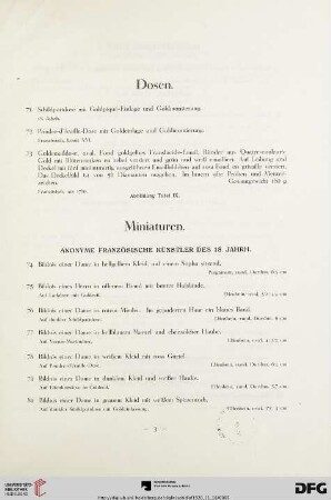 Dosen (Nr. 71-73)