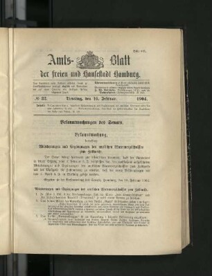 No. 32, 16. Februar 1904.