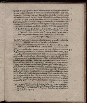Caput III. De Usu Lectionis Scriptorum Profanorum in vindicanda justa damnatione Gentilium incredulorum.