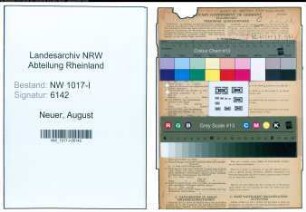 Entnazifizierung August Neuer , geb. 30.09.1893 (Kaufmaennischer Angestellter)