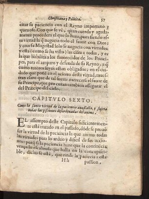 Capitulo sexto. como la santa virtud de la paciencia ...