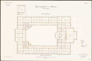 Regierungsgebäude, Minden: Grundriss 2. Obergeschoss 1:100