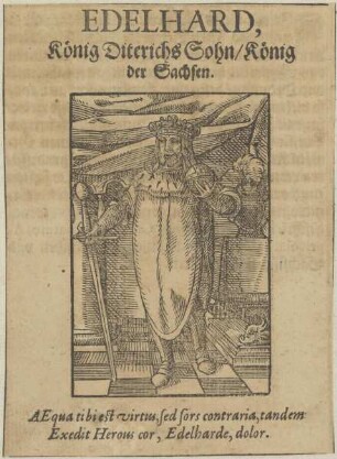 Bildnis des Edelhard, König der Sachsen