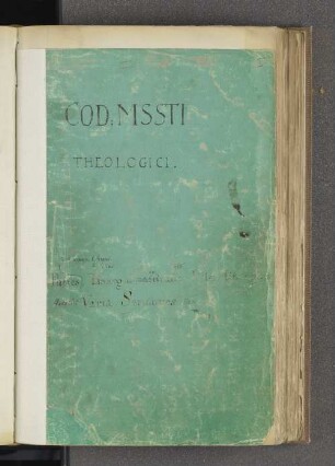 Cod: Mssti Theologici