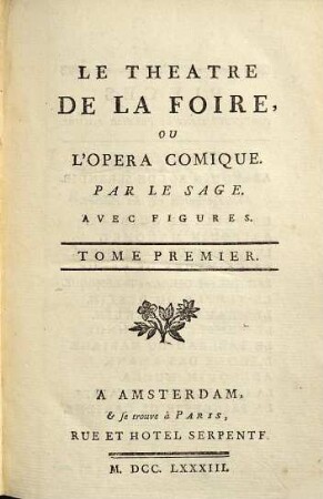 Le Théâtre De La Foire Ou L'Opéra Comique, 1