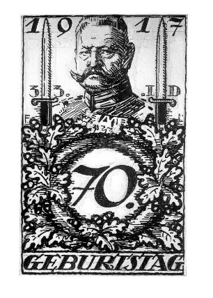 Erster Weltkrieg : Geburtstagsanzeige für Kaiser Wilhelm II,