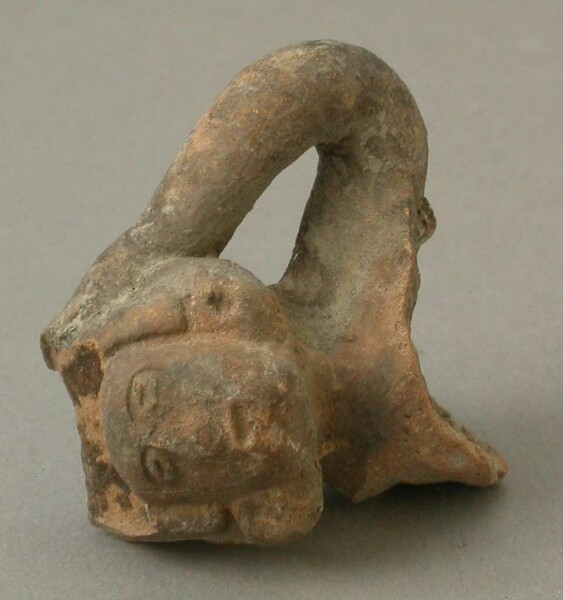 Upper body with head of a clay figure