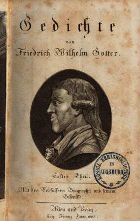 Gedichte, 1 : Mit des Verfassers Biographie und seinem Bildnisse