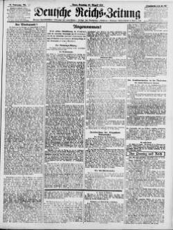 Deutsche Reichs-Zeitung. 1871-1934