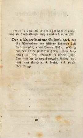 Das Lalenbuch : wunderseltsame, abenteuerliche, unerhörte und bisher unbeschriebene Geschichten und Thaten der Lalen zu Lalenburg, in Misnopotamia hinter Utopia gelegen ; jetzund also frisch ... in deutsche Sprache gesetzt