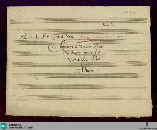 ?Ezio?. Excerpts - Don Mus.Ms. 66 : S, strings