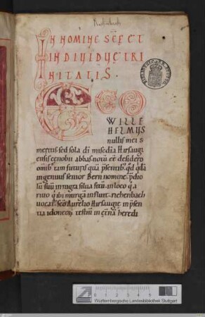Codex traditionum monasterii Reichenbacensis