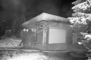 Brand in der Leichenhalle des Friedhofs Hagsfeld