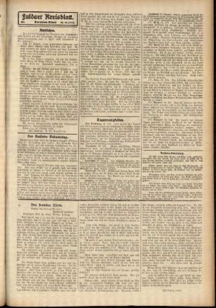 Zweite Ausgabe vom Mittwoch, den 22. Oktober 1913.
