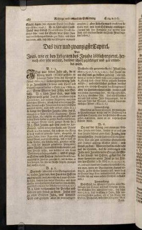 482-490, Das vier und zwanzigste Capitel