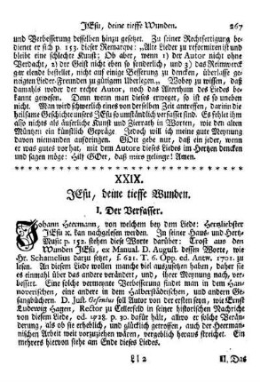 XXIX. JEsu, deine tieffe Wunden.