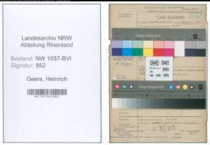 Entnazifizierung Heinrich Geers , geb. 01.02.1881 (Schreiner)