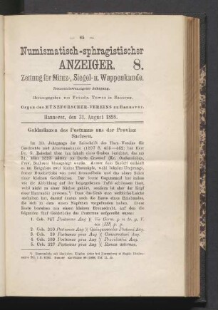 8. 31. August 1898