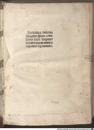 Historia scholastica