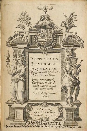 Descriptionis Ptolemaicae Augmentum, sive occidentis notitia : brevi commentario illustrata, et hac secunda editione magna sui parte aucta