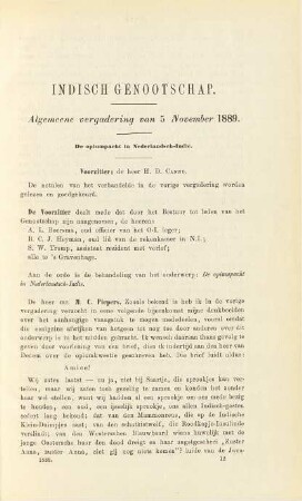 Algemeene vergadering van 5 November 1889