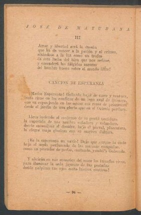 Canción de esperanza