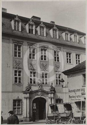 Fassade des Stadthauses in Lauban