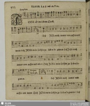 VIII. Jesu o du Lebensquell