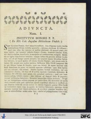 Adiuncta.