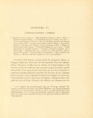 Chapitre VI. L'expédition japonaise a Formose