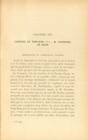 Chapitre XXV. L'affaire du Tong-King (Fin). - ...