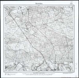 Meßtischblatt 2622 : Rietschen, 1889 : Rietschen. - Aufnahme 1887. - 1:25000. - [Berlin]: Reichsamt für Landesaufnahme, 1889. - 1 Kt.