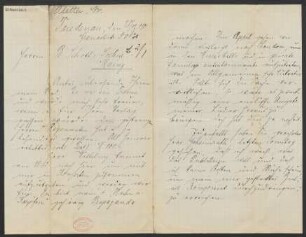 Brief an B. Schott's Söhne : 28.12.1901
