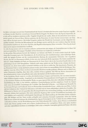 Die Epoche und ihr Stil