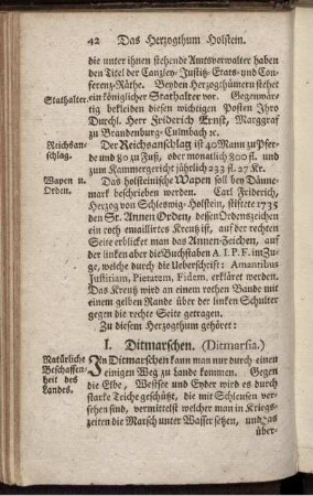 I. Ditmarschen.