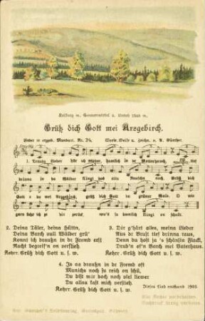 Grüß dich Gott mei Arzgebirch.