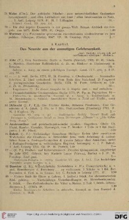 3. Kapitel. Das Neuste aus der anmutigen Gelehrsamkeit (Nr. 81-331)