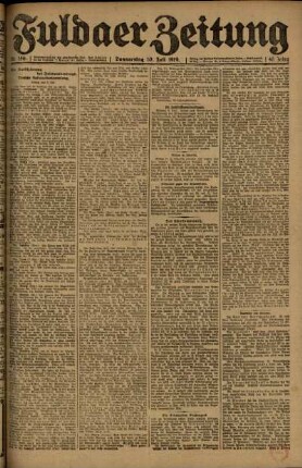Ausgabe vom Donnerstag, den 10. Juli 1919.