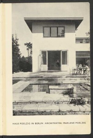 Haus Poelzig in Berlin / Architektin: Marlene Poelzig