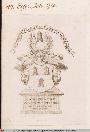 Wappen des Johann Georg Estor