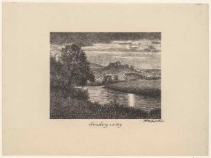 Freusburg (Kirchen-Freusburg) an der Sieg im Norden von Rheinland-Pfalz