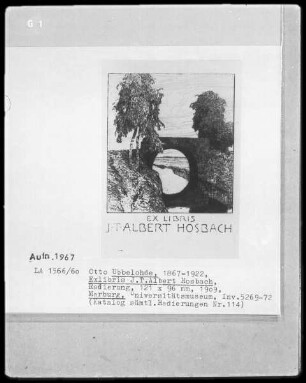 Exlibris J. T. Albert Hosbach