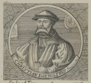 Bildnis des Christian Egnolphvs