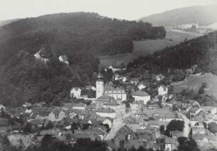 Gräfenthal, Stadtansicht : Gräfenthal. Stadtansicht mit der Evangelischen Stadtkirche Sankt Marien