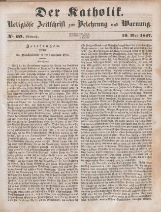 245-248 Zeitfragen : XVIII. Der Protestantismus in der bayerischen Pfalz (Fortsetzung)