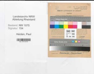 Entnazifizierung Paul Herden , geb. 02.06.1901 (Zollbeamter)