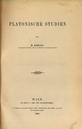 Platonische Studien. 2